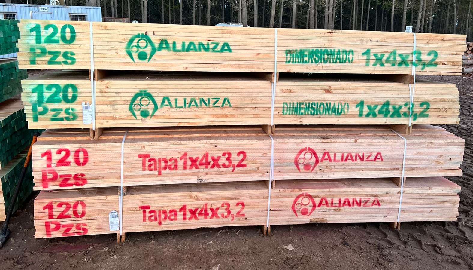 Verde Dimensionado 1x4"
